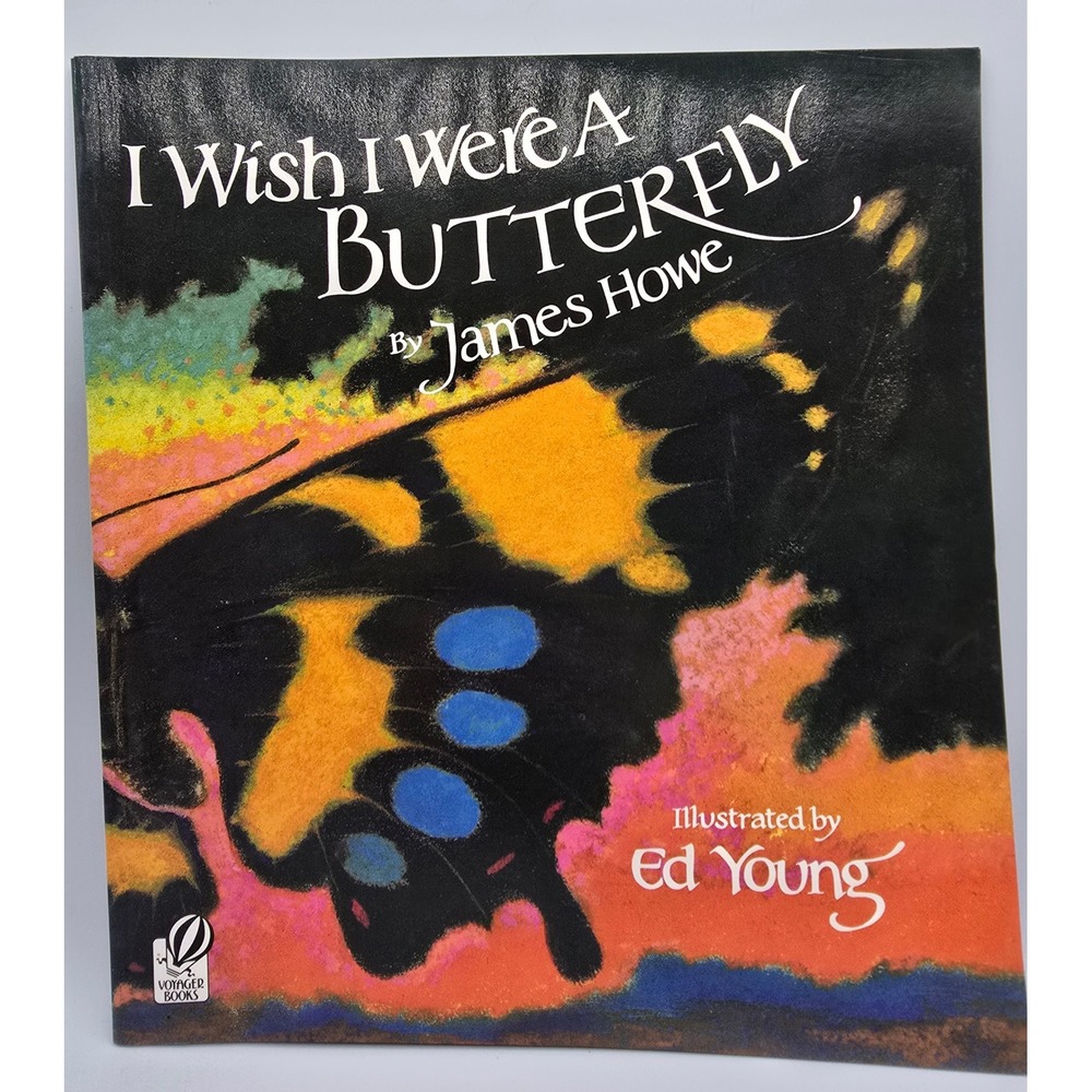 Vintage 80s I Wish I Were a Butterfly by James Howe Childrens Book Nursery Art‎